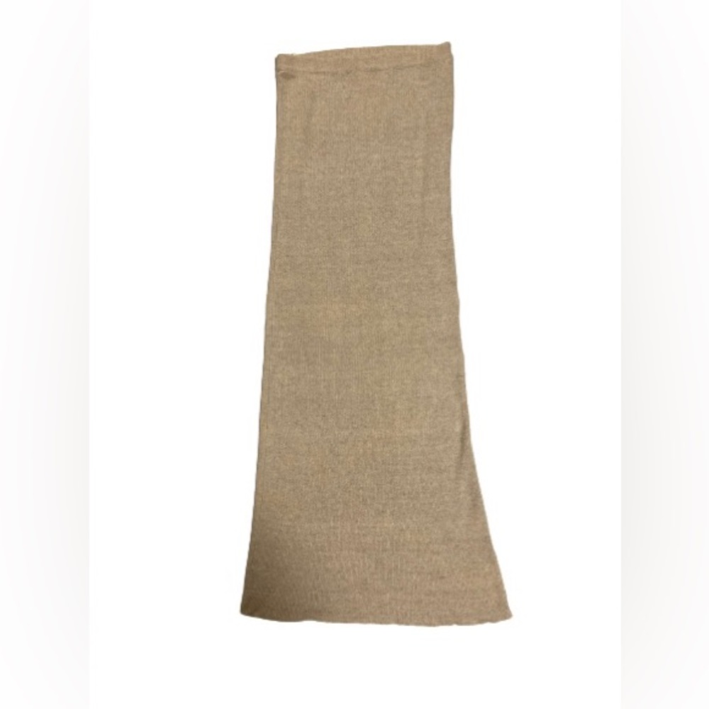 Take one full length textured skirt with back slit